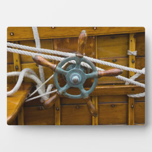 Antique Wooden Boat Plaque