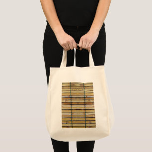 Antique Wooden Timber Wood Slats Tote Bag