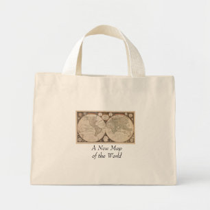 Antique World Map, 1799 (Thomas Kitchen) Mini Tote Bag