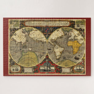 Antique World Map #2 Jigsaw Puzzle