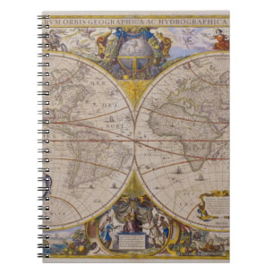 Antique World Map 2 Notebook