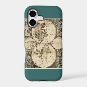 Antique World Map by Nicolao Visscher, circa 1690