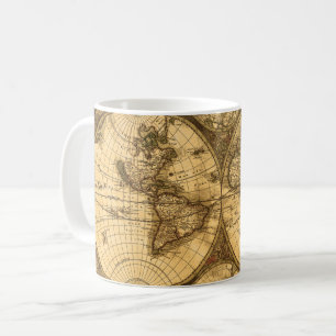 Antique World Map Coffee Mug