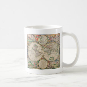 Antique World Map Coffee Mug