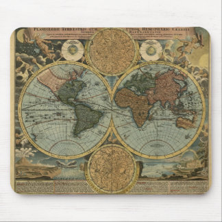 Antique World Map Collection Mouse Pad