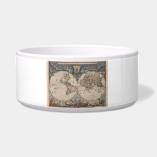 Antique World Map: Historical Cartography Art