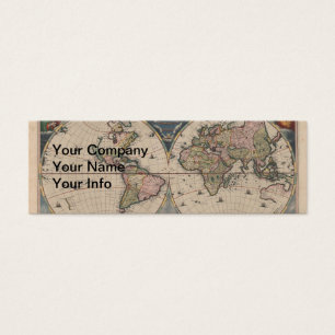 Antique World Map: Historical Cartography Art
