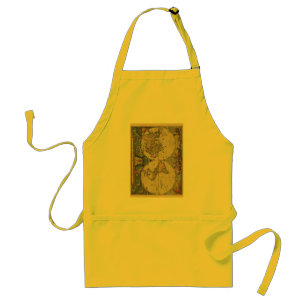 Antique World Map: Historical Cartography Art Standard Apron