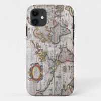 Antique World Map iPhone case