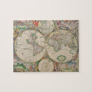Antique World Map Jigsaw Puzzle