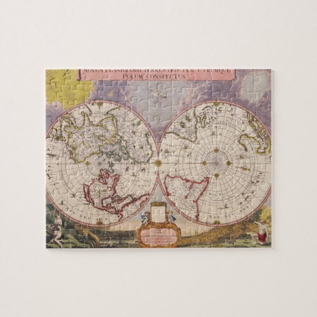 Antique World Map Jigsaw Puzzle (Horizontal)