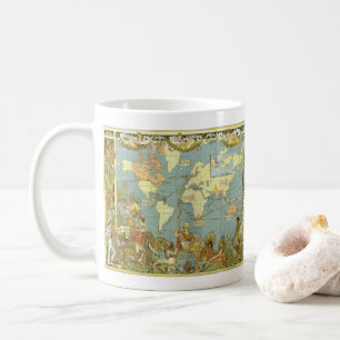 Antique World Map of the British Empire, 1886 Coffee Mug