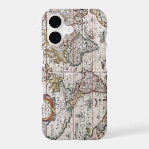 Antique World Map Phone cases
