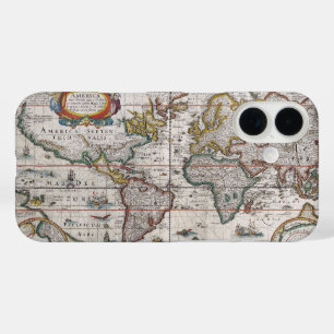Antique World Map Phone cases