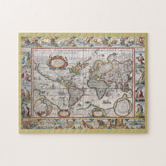 Antique World Map puzzle (Horizontal)