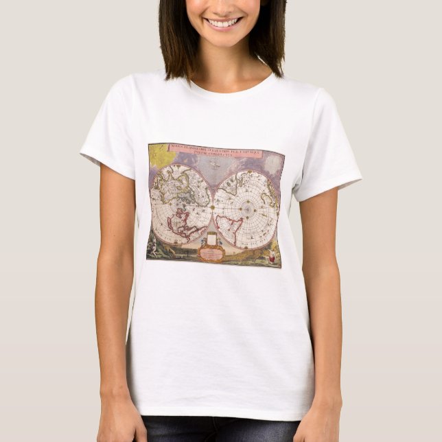 Antique World Map T-Shirt (Front)