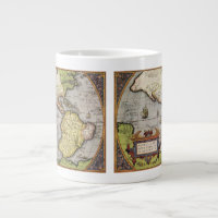 Antique World Map the Americas by Abraham Ortelius