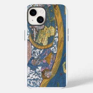 Antique World Map with Claudius Ptolemy, 1507 iPhone 14 Case