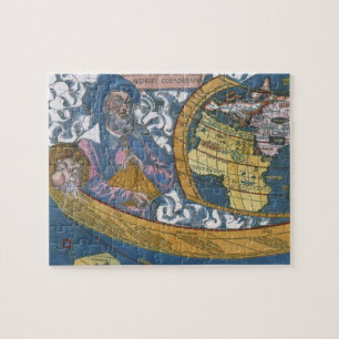 Antique World Map with Claudius Ptolemy, 1507 Jigsaw Puzzle