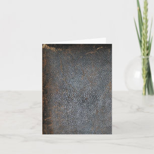 Antique Worn Book Leather Card