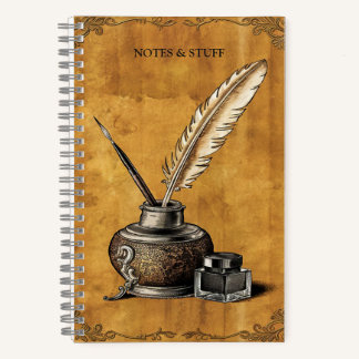 Antique Writing Tools Notebook