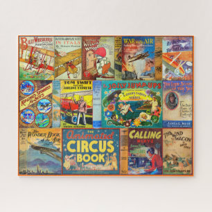 ANTIQUE YOUNG READER BOOK COVERS JIGSAW PUZZLE