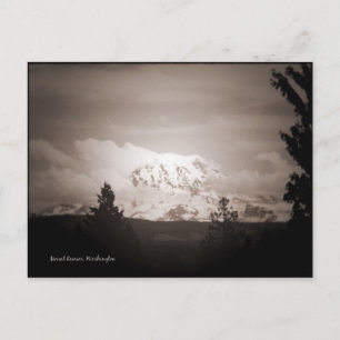Antiqued Mount Rainier Postcard