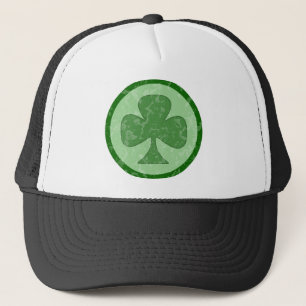 Antiqued Shamrock Trucker Hat