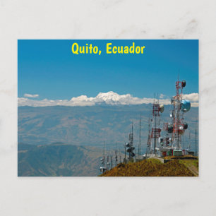 Antisana volcano and masts, Quito, Ecuador Postcard