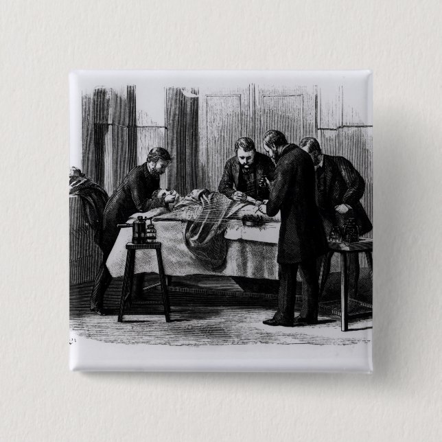 Antiseptic Surgery, 1882 15 Cm Square Badge (Front)