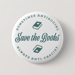 Antisocial Anti-Fascist 6 Cm Round Badge