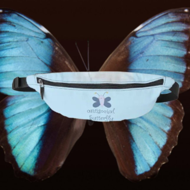 Antisocial Butterfly – Blue Butterfly Fanny Pack (Creator Uploaded)