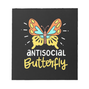 Antisocial Butterfly Notepad