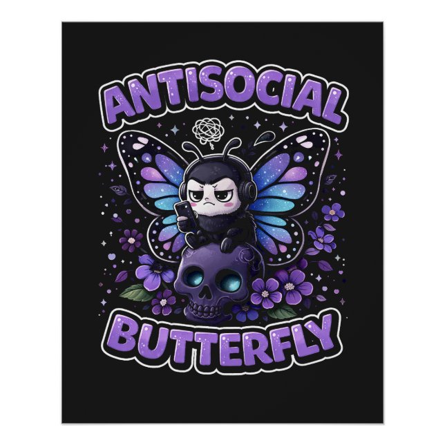 Antisocial Butterfly Poster (Front)