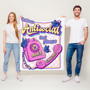 AntiSocial Fleece Blanket