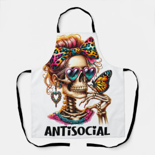 Antisocial Skeleton Lady Apron