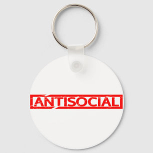 Antisocial Stamp Key Ring
