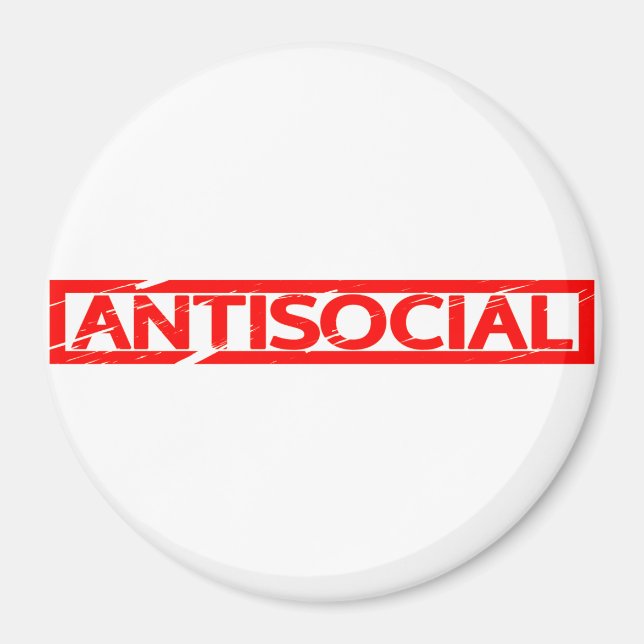 Antisocial Stamp Magnet (Front)