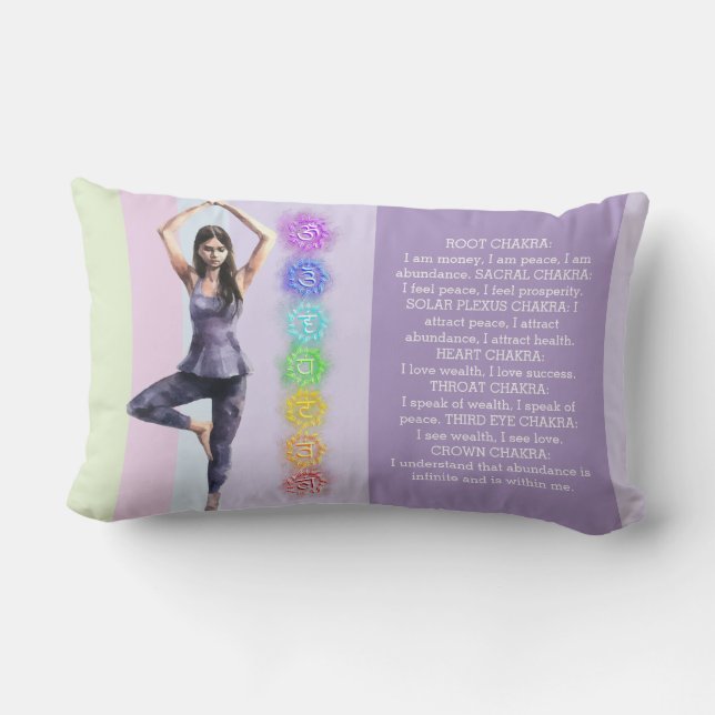 ANTISTRESS CALM CHAKRA VISUALIZATION relax Lumbar Cushion (Back)