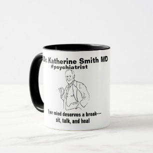 ANTISTRESS Freud Psychiatry Therapy Clinic Health Mug