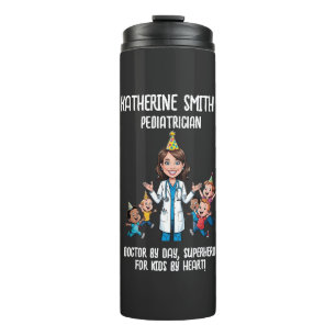 antistress pediatrician medical doctor fun kids thermal tumbler