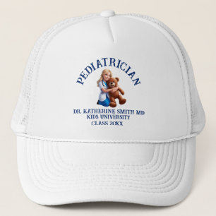 antistress pediatrician teddy bear kids university trucker hat