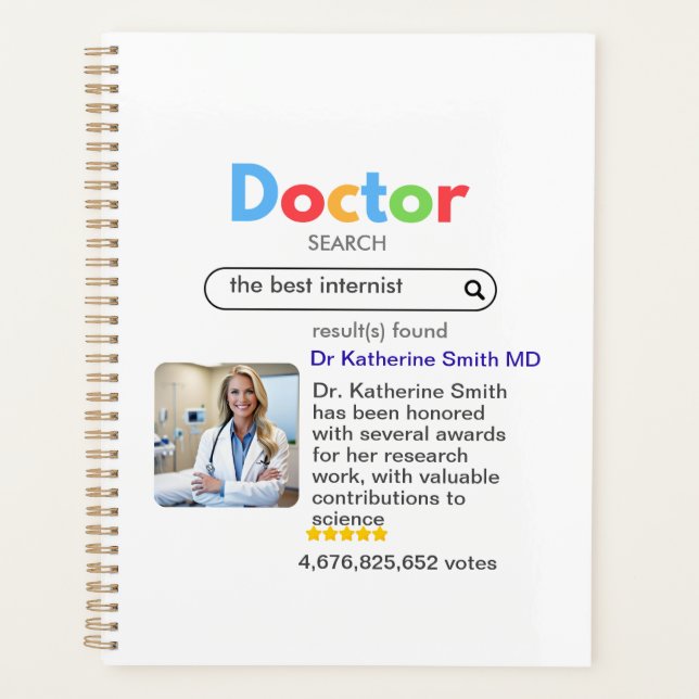 ANTISTRESS PHYSICIAN DOCTOR google INTERNIST Planner (Front)