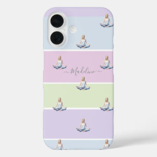 ANTISTRESS  relax calm meditation pastel  iPhone 16 Case