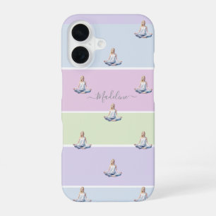 ANTISTRESS relax calm meditation pastel iPhone 16 Case
