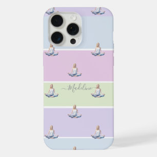 ANTISTRESS relax green violet rose pastel iPhone 15 Pro Max Case