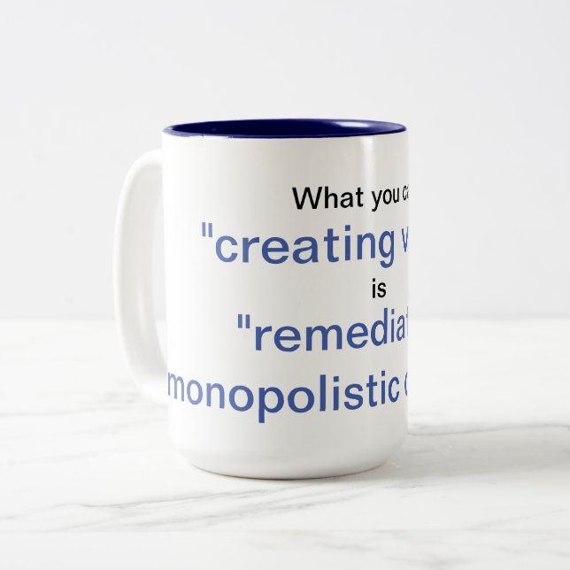 antitrust monopoly mug (Front Left)