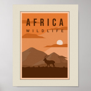Antler at Meadow Nature Poster