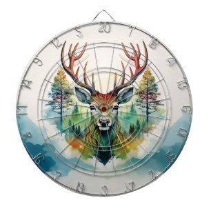 Antler Deer forest trees Dartboard