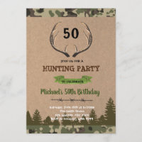 Antler deer retirement hunting invitation